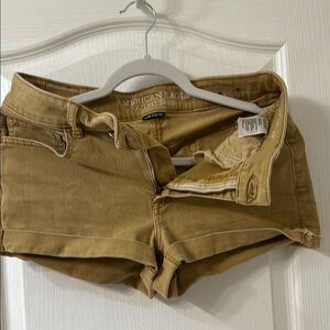 American Eagle Outfitters Tan Jean Shorts Casual Style